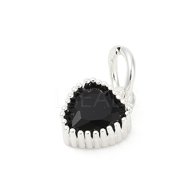Brass Micro Pave Cubic Zirconia Pendants KK-H204-01S-04-1