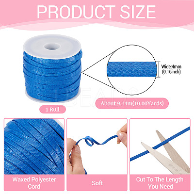 10 Yards Korean Waxed Polyester Cord YC-TA0001-22B-1