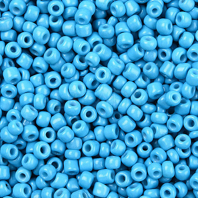 Baking Paint Glass Seed Beads SEED-S001-K10-1