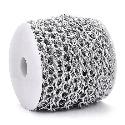 Aluminium Textured Curb Chains CHA-T001-43S-1