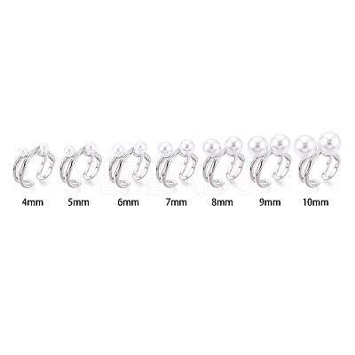 Brass Cuff Ring Settings X-KK-T076-58P-1