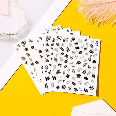 Colorful Gold Stamping Nail Wraps MRMJ-R093-M1-1