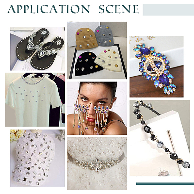198Pcs 9 Style Sew on Rhinestone DIY-PH0008-64-1