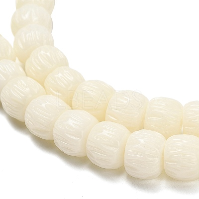 Synthetic Coral Dyed Carved Beads BSHE-H114-01B-1