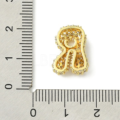 Rack Plating Brass Clear Cubic Zirconia Pendants KK-S378-01G-R-1