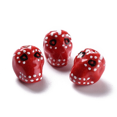 Handmade Porcelain Beads LAMP-F020-38E-1