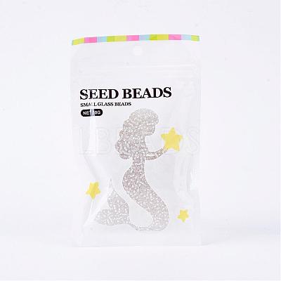 FGB 12/0 Grade A Transparent Silver Lined Round Glass Seed Beads X-SEED-A022-F12-34-1