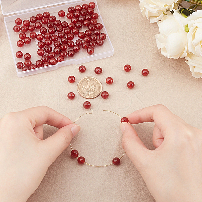 Natural Carnelian Beads Strands G-AR0002-05-1