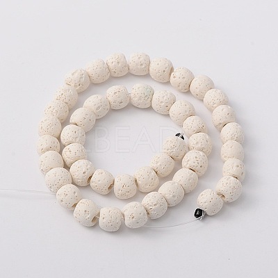 Natural Lava Rock Bead Strands X-G-L435-03-10mm-11-1