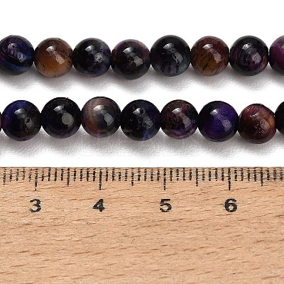 Natural Tiger Eye Beads Strands G-F591-18-6mm-10-1