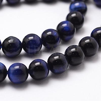 Natural Tiger Eye Bead Strands G-D840-54-10mm-02-1