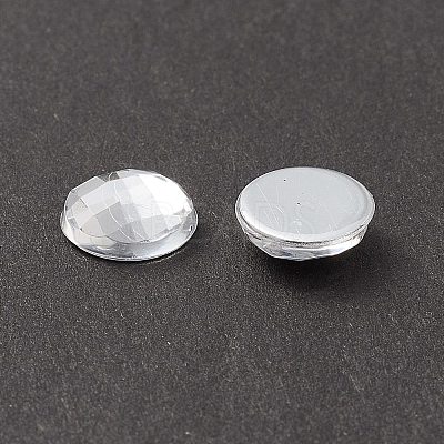 Acrylic Rhinestone Cabochons GACR-R002-8mm-08-1