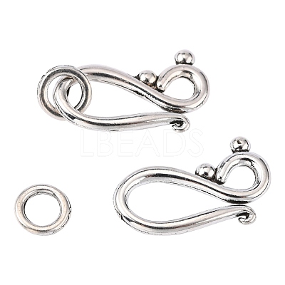 Tibetan Style Alloy Hook and Eye Clasps LF1277Y-NF-1