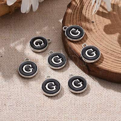 Platinum Plated Alloy Charms X-ENAM-S118-02G-P-1