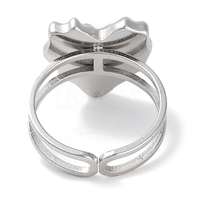 Ion Plating(IP) 304 Stainless Steel Ring RJEW-B059-04P-01-1