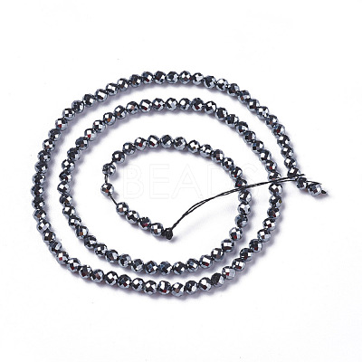 Terahertz Stone Beads Strands G-F596-37-4mm-1