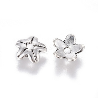 Tibetan Style Alloy Bead Caps LF10624Y-1