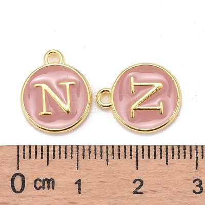 Golden Plated Alloy Enamel Charms ENAM-S118-07N-1
