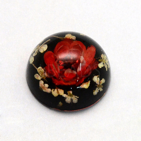 Resin Cabochons RESI-S320-14mm-07-1
