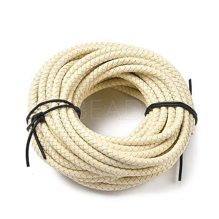 Braided Leather Cord with Core WL-F009-B07-6mm-1