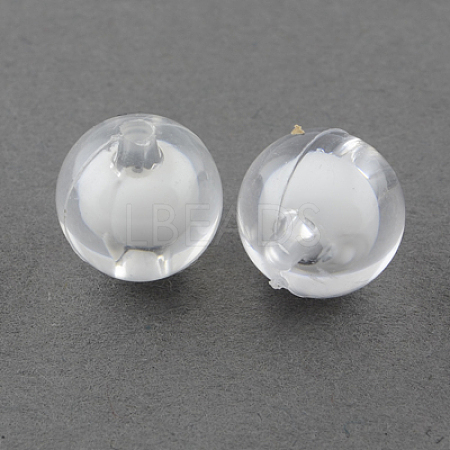 Transparent Acrylic Beads TACR-S092-8mm-01-1