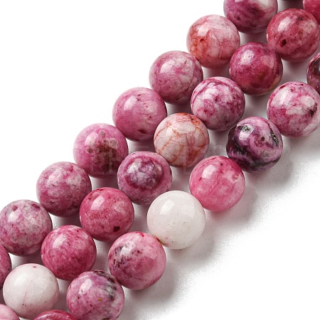 Natural Gemstone Hemimorphite Round Beads Strands G-L145-8mm-03-01-1