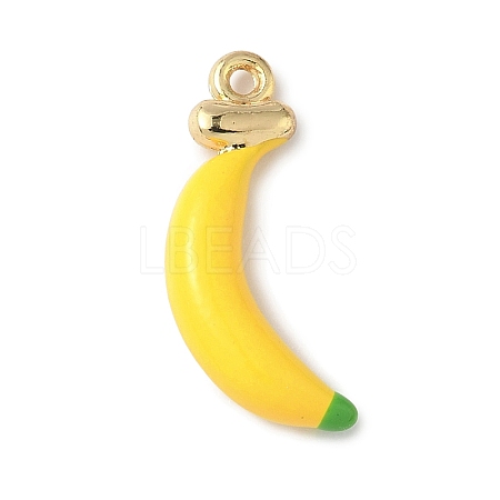 Fruit Theme Alloy Enamel Pendants PALLOY-P314-01D-G-1