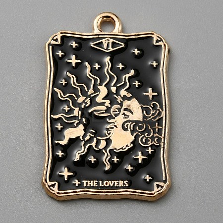 Alloy Enamel Pendants ENAM-WH0064-24B-1