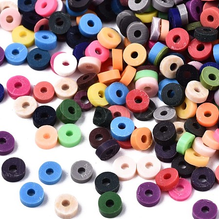 Handmade Polymer Clay Beads Spacers CLAY-T018-06A-1