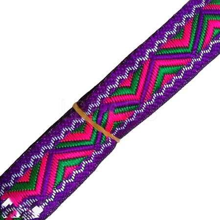 7M Ethnic Style Polyester Jacquard Triangle Ribbon PW-WG96346-17-1