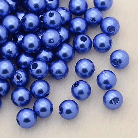 Imitation Pearl Acrylic Beads PL612-21-1