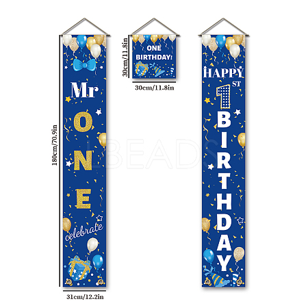 Polyester Hanging Sign for Home Office Front Door Porch Decorations HJEW-WH0023-015-1
