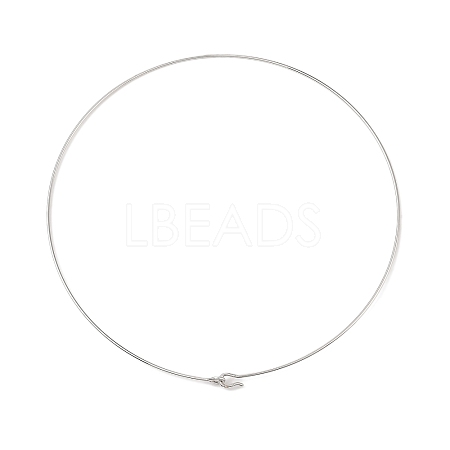 304 Stainless Steel Choker Necklaces NJEW-Q348-04P-1-1
