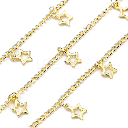 Brass Star Link Chains CHC-G024-09G-1