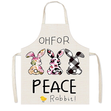 Easter Theme Polyester Sleeveless Apron PW-WG75993-22-1