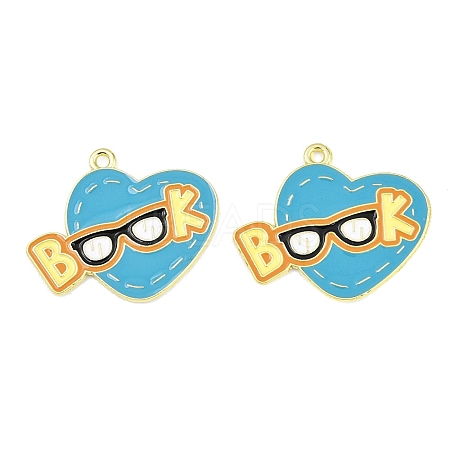 Alloy Enamel Pendants ENAM-L055-01J-01-1