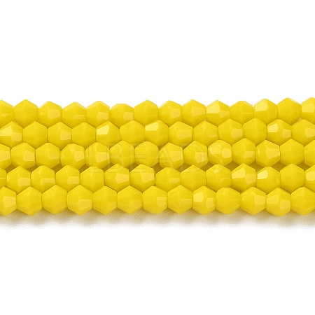Opaque Solid Color Imitation Jade Glass Beads Strands EGLA-A039-P4mm-D05-1