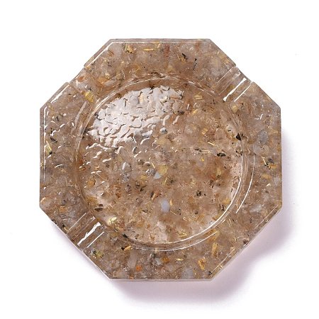 Natural Rutilated Quartz Ashtray DJEW-F015-09B-1