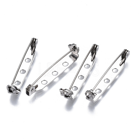 Tarnish Resistant 201 Stainless Steel Brooch Pin Back Safety Catch Bar Pins STAS-S117-022D-1
