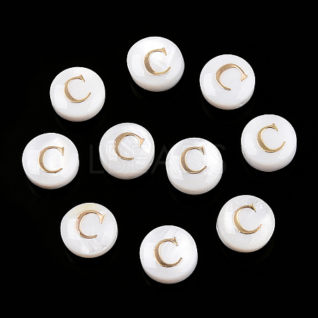 Natural Freshwater Shell Beads SHEL-N036-01C-1