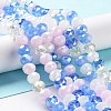 Glass Beads Strands EGLA-A034-M8mm-18-1
