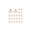 40Pcs Alloy Rhinestone Pendants FIND-DC0002-97-6