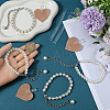 2 Sets 2 Styles Plastic Imitation Pearl Beaded Shoelace Bands FIND-GF0007-06B-3