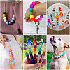 40Pcs 4 Colors Round Silicone Focal Beads SIL-TAD0001-02A-7
