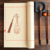 8Pcs 8 Style Ancient Style Bamboo Bookmarks AJEW-GO0001-48-6