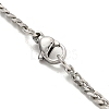 Non-Tarnish 201 Stainless Steel Curb Chain Necklaces for Men NJEW-Q336-08A-P-5