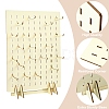 Desktop Rectangle Wooden Jewelry Bracelet Organizer Stands ODIS-YWC0001-01-5
