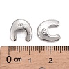 Letter Slider Beads for Watch Band Bracelet Making ALRI-O012-U-NR-3
