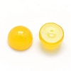 Natural Yellow Agate Cabochons G-P393-R17-8MM-2
