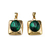 Brass Cubic Zirconia Pendants KK-N233-363-2